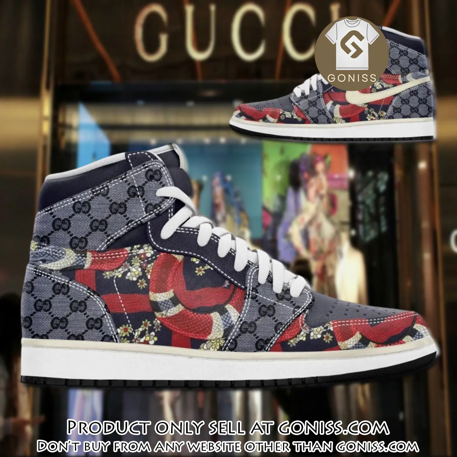 Gucci snake grey mouse luxury brand high air jordan sneaker shoes gn5029550